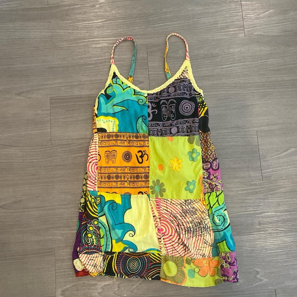 Patchwork Mini Dress